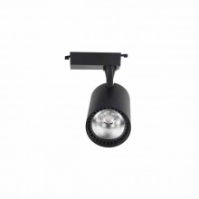 瑞程照明 LED COB直臂直簡導(dǎo)光柱導(dǎo)軌射燈 黑殼30W 6500K白光
