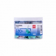 得力(deli)8554S省力票夾4#(混)(48只/桶)