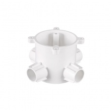 聯(lián)塑PVC電線(xiàn)管深型圓線(xiàn)盒(四通)65x65/20